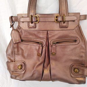 DKNY Gold Metallic Purse/Handbag/Tote